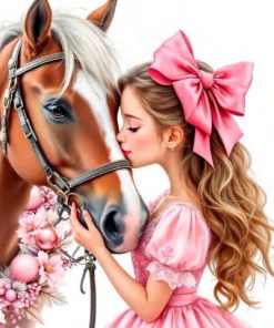 Girl and Horse