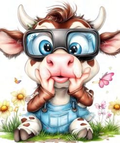 Cartoon cow cartoon animals V478