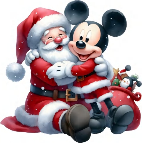Donald Duck and Mickey Mouse